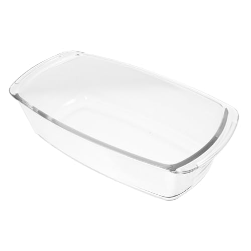 TOPPERFUN Backgeschirr Chiffon-kuchen-backform Stapelbare Backformen Eierkuchenform Rechteckige Tablettform Kuchen- Und Brotformen Waffel-backblech Toastform Transparent Glas von TOPPERFUN