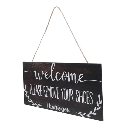 TOPPERFUN Bitte Schuhe Ausziehen Holzschild Rustikales Türschild zum Aufhängen für Eingänge Langlebiges Dekoratives Schild für Bauernhäuser und Landhäuser TOPPERFUN Bitte Schuhe Ausziehen Holzschild Rustikales Türschild zum Aufhängen für Eingänge Langlebiges Dekoratives Schild für Bauernhäuser und Landhäuser von TOPPERFUN
