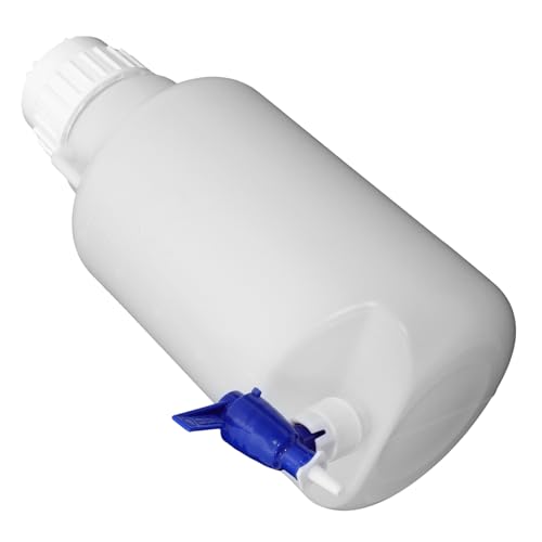 TOPPERFUN Bruchresistenter Laborbehälter mit Auslaufhahn Robuster Wasserspender für Schule und Labor Leicht Langlebig Bedienen für Vielfältige Flüssigkeiten von TOPPERFUN
