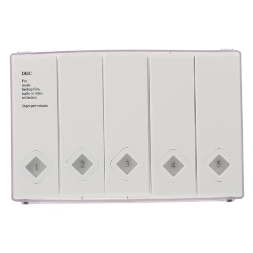 TOPPERFUN CD Box Organizer Mit Großer Kapazität Leere CD Hüllen Halter CD Aufbewahrung Weißer Kunststoff TOPPERFUN CD Box Organizer Mit Großer Kapazität Leere CD Hüllen Halter CD Aufbewahrung Weißer Kunststoff von TOPPERFUN