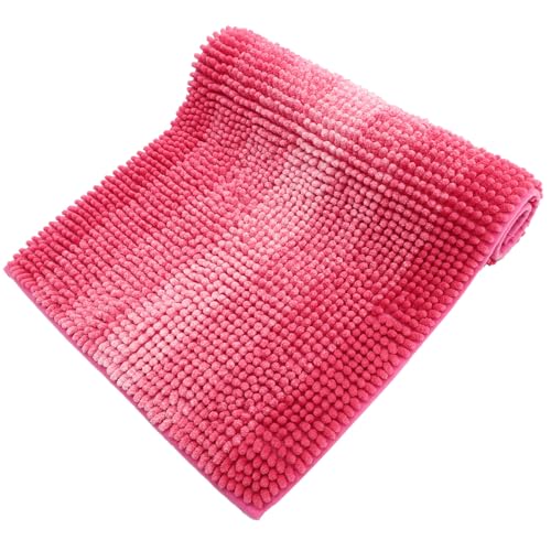 TOPPERFUN Chenille Badezimmermatte rutschfest Schnell Trocknend Weiche Duschmatte Wasserabsorbierend für Bad und Dusche Rosa Strapazierfähig und Pflegeleicht TOPPERFUN Chenille Badezimmermatte rutschfest Schnell Trocknend Weiche Duschmatte Wasserabsorbierend für Bad und Dusche Rosa Strapazierfähig und Pflegeleicht von TOPPERFUN