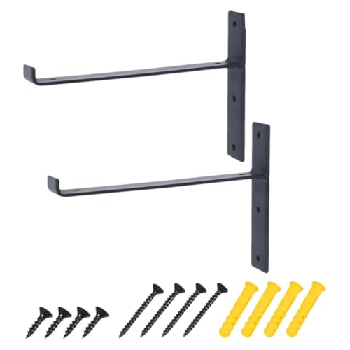 TOPPERFUN DIY Vintage Metall Wandregal Teiliges Kreatives Wandaufbewahrungsregal mit Förmigen Halterungen Multifunktional für Wohnzimmer Schlafzimmer Büro Platzsparend und Dekorativ von TOPPERFUN