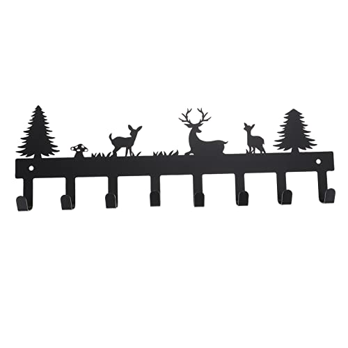 TOPPERFUN Deer Design Haken Wandgarderobe ohne Bohren Robuste Kleiderhaken für Mäntel Handtücher und Schlüssel Stilvoller Wandhaken für Zuhause von TOPPERFUN