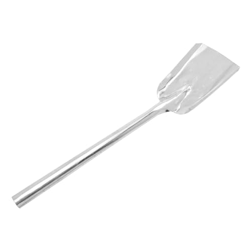 TOPPERFUN Dickes Langlebiges Brennstoffschaufel mit Langem Griff Vielseitige Ofenschaufel für Glut und Rückstände Robuste Gusseisen Schaufel für Kamin und Grill Einfach zu Bedienen und von TOPPERFUN