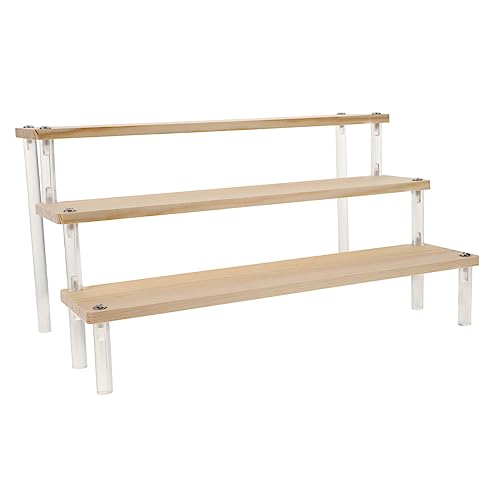 TOPPERFUN Display Regal Organizer Acryl Holz Acryl Ständer Für Displays Handwerks Display Ständer von TOPPERFUN