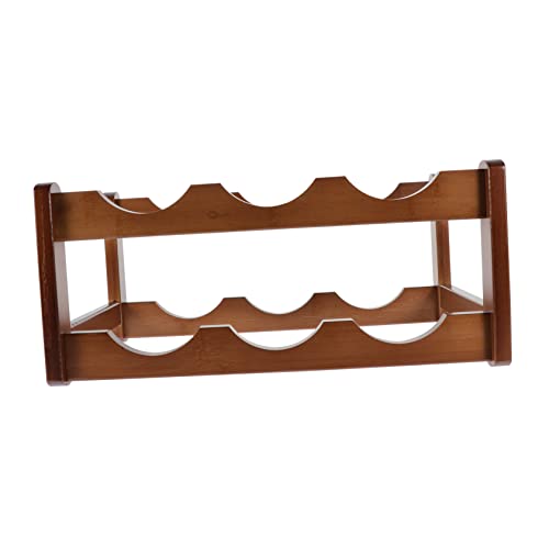 TOPPERFUN Doppelschichtiger Weinhalter aus Eleganter Flaschenständer für Weinflaschen Robuste und Langlebige Weinsammlung für Ihre Bar Aufbewahrung von TOPPERFUN