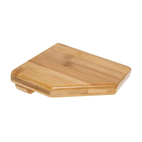 TOPPERFUN Eckregal aus Wandmontiertes Bohrfreies Regal für Blumen Gläser und Kleine Gegenstände Platzsparendes Design Kantenlänge von TOPPERFUN