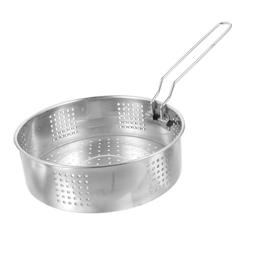 TOPPERFUN Edelstahl Dampfkorb mit Faltbarem Griff Gleichmäßige für Schnelles Garen Robustes Dämpfeinsatz für Gemüse Reis und Suppen Vielseitiger Küchensteamer für Haushalt und Gastronomie von TOPPERFUN