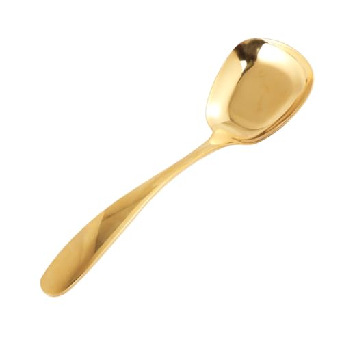 TOPPERFUN Edelstahl Dessertlöffel Gold Groß Besteck Küchenutensil für Pudding und Tee Stabiles Tischbesteck für Dessert und Speisen TOPPERFUN Edelstahl Dessertlöffel Gold Groß Besteck Küchenutensil für Pudding und Tee Stabiles Tischbesteck für Dessert und Speisen von TOPPERFUN