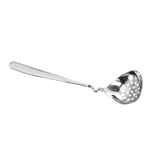 TOPPERFUN Edelstahl Filterlöffel mit Langem Griff Vielseitiger Küchensieb löffel für Hot Pot Poached Eggs Gemüse und Fleisch Hitzebeständig Langlebig Spülmaschinengeeignet für Haushalt und von TOPPERFUN