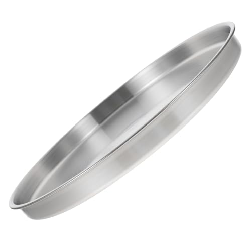 TOPPERFUN Edelstahl Schmuck Ablageteller Silber Multifunktional Aufbewahrungstablett für Schmuck Kosmetik und Lebensmittel Organizer Küchenplatte von TOPPERFUN