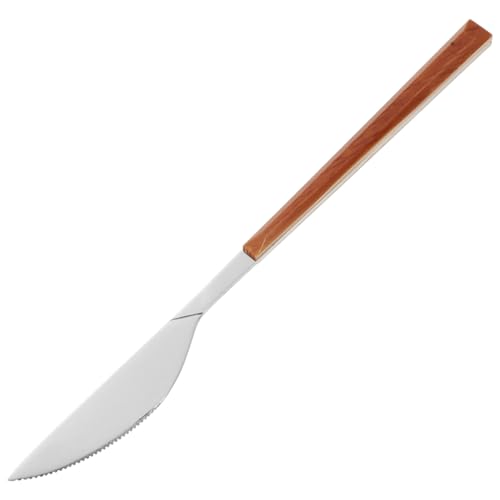 TOPPERFUN Edelstahl Slicer Fleisch Messer Sandwich Spreader Tragbare Steak Besteck Holz TOPPERFUN Edelstahl Slicer Fleisch Messer Sandwich Spreader Tragbare Steak Besteck Holz von TOPPERFUN