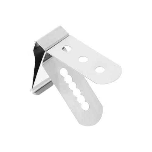 TOPPERFUN Edelstahl Thermometerclip für Küche Hitzebeständiger Thermometerhalter mit Sicherem Befestigungsclip Geeignet für Milch Kaffee Tee und Sirup Praktisches Küchenzubehör für Grill von TOPPERFUN