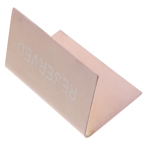 TOPPERFUN Edelstahl Tischschild Reserved Table Tent Roségold Sichtbare Nummern Flexible Platzierung Klar Erkennbare Sitzreservierung für Hochzeit Restaurant Geburtstag Bar von TOPPERFUN