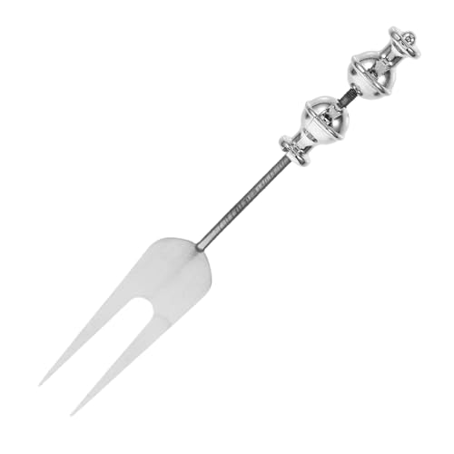 TOPPERFUN Edelstahlgabel Gabeln Obstgeschirr Servierlöffel Partylöffel Basteln Perlengabel Haushaltsgeschirr Tragbare Kleine Vorspeisengabel 201 Edelstahl Silber von TOPPERFUN