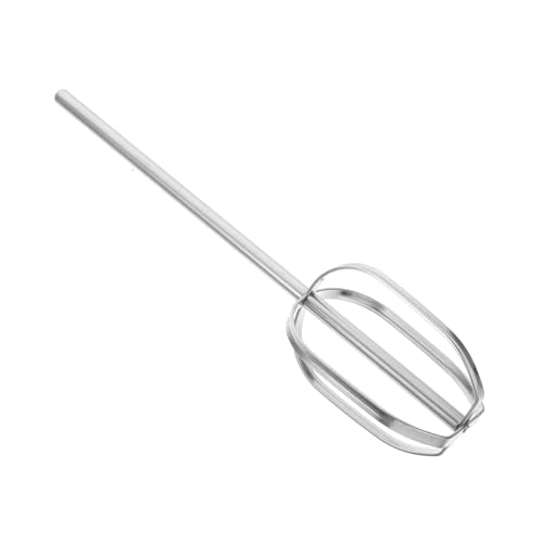 TOPPERFUN Elektrischer Mixer Brotmixer Kleine Schneebesen Zum Kochen Mini Backmischer Handrührstab Einfacher Schneebesen-handmixer Silver Rostfreier Stahl Wiederverwendbar von TOPPERFUN