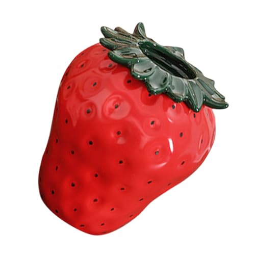 TOPPERFUN Erdbeervase Keramikblumenvase kleine Blumenvase getrocknete Blumenvase getrockneter Blumentopf Tischvase kleine Vase Trockenblumenvase aus Keramik Keramikvase Erdbeerdekor rot TOPPERFUN Erdbeervase Keramikblumenvase kleine Blumenvase getrocknete Blumenvase getrockneter Blumentopf Tischvase kleine Vase Trockenblumenvase aus Keramik Keramikvase Erdbeerdekor rot von TOPPERFUN