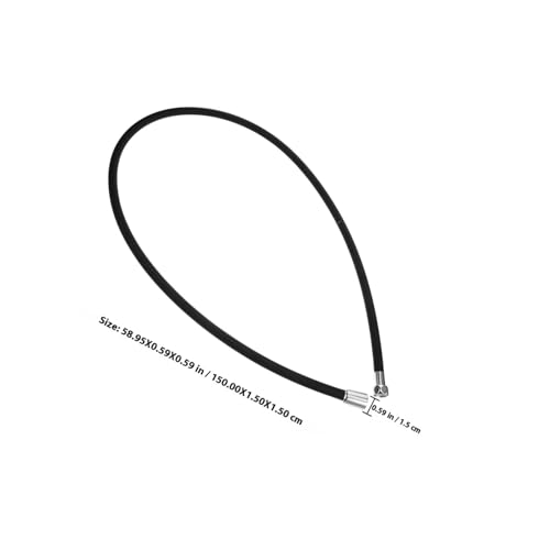 TOPPERFUN Extra Langer Anti wickelnder Duschschlauch aus Dickem Silikon Hochdruckbeständig Kratzfest und Flexibel Passend für Duschköpfe für Badewanne Reinigung und Haustierdusche Schwarz von TOPPERFUN