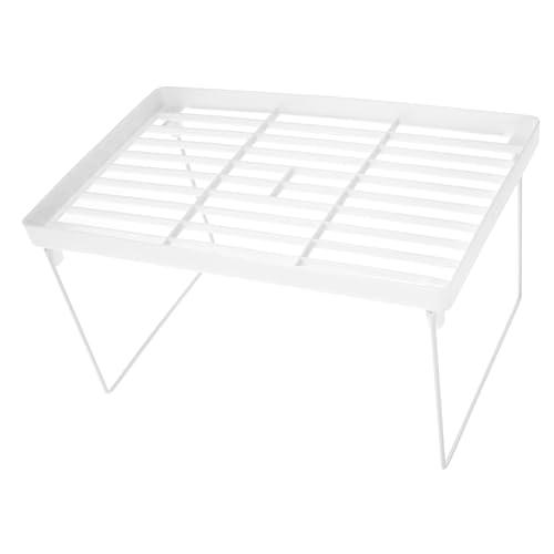 TOPPERFUN Faltbares Aufbewahrungsregal für Badezimmer Multifunktionaler Desktop Organizer Design für Schreibtisch und Waschbecken Platzsparend und Langlebig Leicht von TOPPERFUN