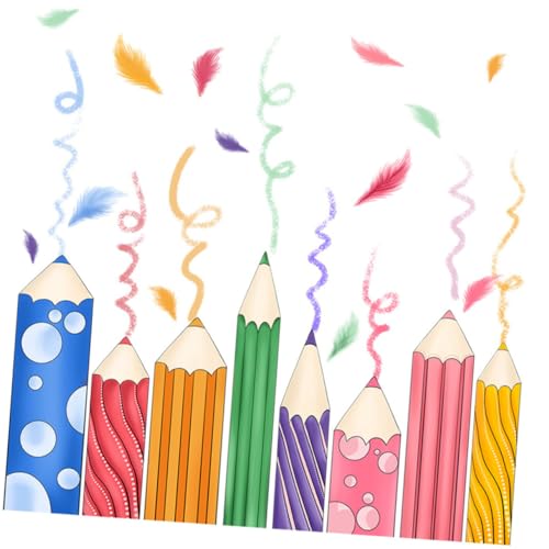 TOPPERFUN Farbige Bleistift Wandaufkleber für Kinderzimmer Abnehmbarer Wandtattoo für Kindergarten Spielzimmer und Selbstklebend Sicher und Installieren TOPPERFUN Farbige Bleistift Wandaufkleber für Kinderzimmer Abnehmbarer Wandtattoo für Kindergarten Spielzimmer und Selbstklebend Sicher und Installieren von TOPPERFUN