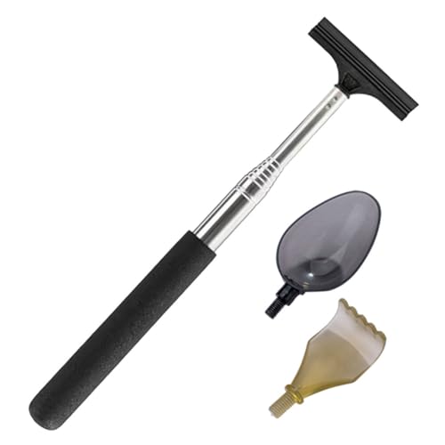 TOPPERFUN Fensterwischer Set für Auto Teleskopischer Rückspiegel Glasreiniger mit Verlängertem Griff Effiziente Wischfunktion für Klare Sicht bei Regen Praktisch für von Autoscheiben und von TOPPERFUN