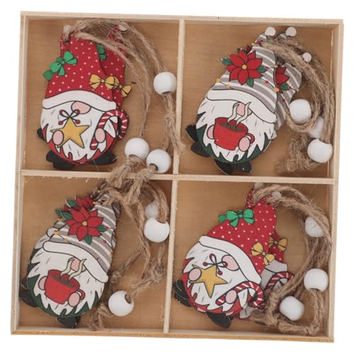TOPPERFUN Festliche Hängeornamente Aus Holz Weihnachtsmann-ausschnittscheiben Hängende Dekorationen Dekorationszubehör Für Feiertage Holzstücke Zum Aufhängen An von TOPPERFUN