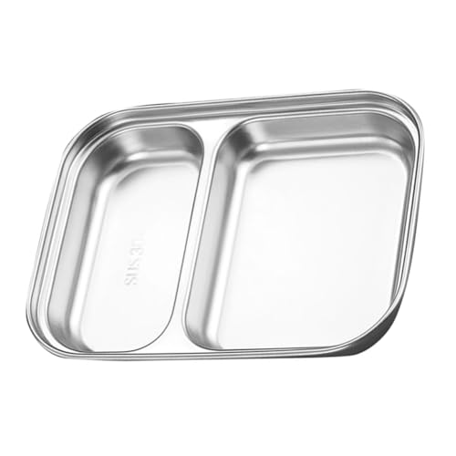 TOPPERFUN Geteilter Snackteller mit Fächern für Bbq Buffets und Familienessen Robuste Servierplatte für Verschiedene Speisen und Saucen Spülmaschinenfest von TOPPERFUN