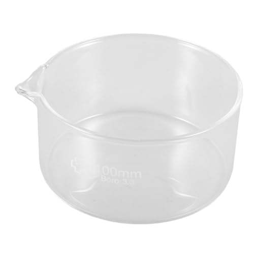 TOPPERFUN Glasutensilien Laborinstrumente Verdampfungsschale Glaskristallisationsschale Laborverdampfungsschalen Kristallisationshalter Laborausrüstung Petrischale Transparent von TOPPERFUN
