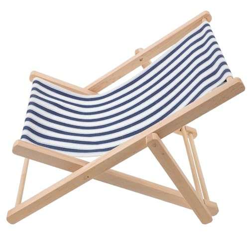 TOPPERFUN Große Strandstuhl -Ornamente Kind rustikal Stuhlmodell Element Liege Dekorationen stühle Küstenstuhl-Modellornament Außendekoration Strandkorb Stoff von TOPPERFUN