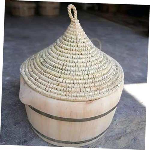 TOPPERFUN Handgefertigter Strohhut Lampenschirm aus Natürlichem Strohgeflecht Leichter Tragbarer Dekorations topfdeckel für Rustikales Boho Flair in Küche und Wohnraum TOPPERFUN Handgefertigter Strohhut Lampenschirm aus Natürlichem Strohgeflecht Leichter Tragbarer Dekorations topfdeckel für Rustikales Boho Flair in Küche und Wohnraum von TOPPERFUN
