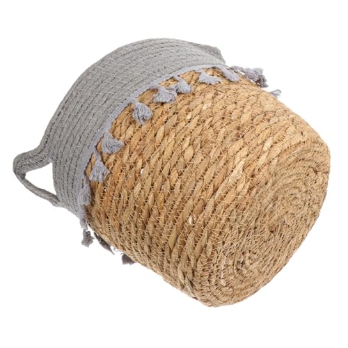 TOPPERFUN Handgewebter Multifunktions korb aus Naturgras Dekorativer Aufbewahrungskorb und Blumenhalter Mittelgroßer Bastkorb für Wohnzimmer Büro und Garten Platzsparend und Vielseitig TOPPERFUN Handgewebter Multifunktions korb aus Naturgras Dekorativer Aufbewahrungskorb und Blumenhalter Mittelgroßer Bastkorb für Wohnzimmer Büro und Garten Platzsparend und Vielseitig von TOPPERFUN