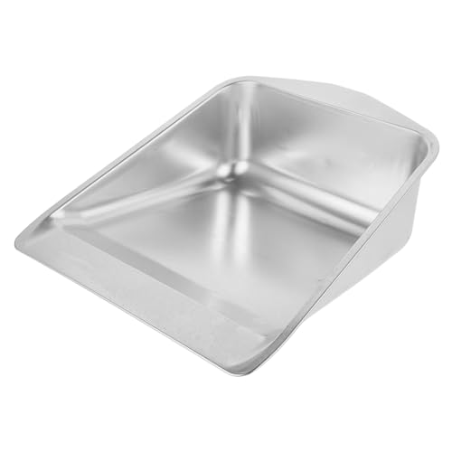 TOPPERFUN Handheld Edelstahl Kehrschaufel Multifunktionale Robuste Reinigungsschaufel für Haushalt Büro Auto Effiziente Müllaufnahme für Tisch Boden Innenräume von TOPPERFUN