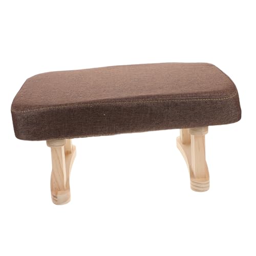 TOPPERFUN Haussofa -hocker Sofa-tritthocker Hocker Im Schlafzimmer Kurzer Fußhocker Kleiner Gepolsterter Hocker Schminksitzbank Kleiner Tritthocker Ankleidehocker Fußbank Coffee Stoff von TOPPERFUN