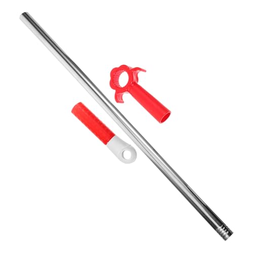 TOPPERFUN -haltbare Jalousiestange Für Fenster Jalousie Vorhangstange Für Schwere Vorhänge Einfach Zu Verwendender Haken 0 6 M Rotes Blumendesign von TOPPERFUN