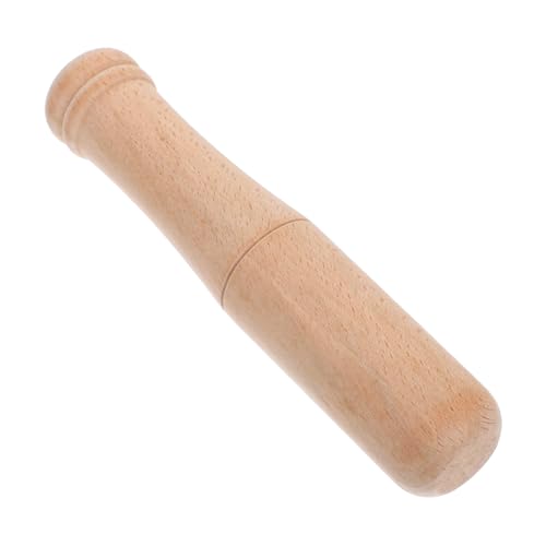 TOPPERFUN Hölzerner Knoblauchhammer Zerstäuber Cocktail Zerkleinerer Funktionaler Stößelstab Utensilienstampfer Holzmahlstab Knoblauchstampfer Knoblauchzerkleinerer Knoblauchreiben von TOPPERFUN