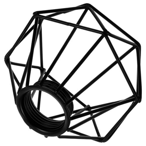 TOPPERFUN Hollow out Lampenschirm Retro Kronleuchter Zubehör Vintage Pendelleuchte für Wohnzimmer und Schlafzimmer Stilvoller Lampenschatten aus Eisenkunst von TOPPERFUN