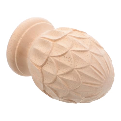 TOPPERFUN Holz Geschnitzte Finial Treppenpfosten Spitze Ananas Design Unlackiert Stabiles Treppen Zubehör Europäischer Stil für DIY Möbel Dekoration TOPPERFUN Holz Geschnitzte Finial Treppenpfosten Spitze Ananas Design Unlackiert Stabiles Treppen Zubehör Europäischer Stil für DIY Möbel Dekoration von TOPPERFUN