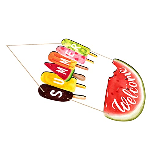 TOPPERFUN Holz Hängeschild Wassermelone Willkommensschild Türdeko Sommer Strand Party Dekoration Innen Außen Wandkunst von TOPPERFUN