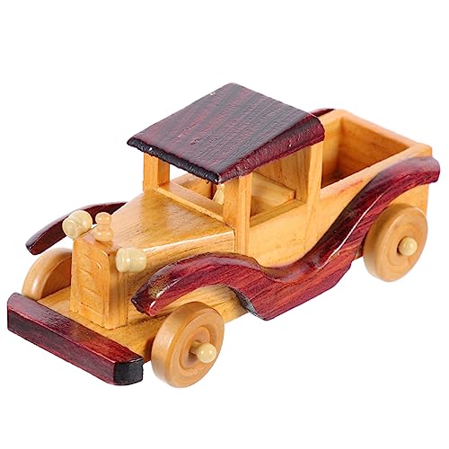 TOPPERFUN Holz Vintage Auto Modell Dekoration Retro Miniaturautomodell für Desktop Gestaltung für Automodellsammler Hochwertiges Holzhandwerk TOPPERFUN Holz Vintage Auto Modell Dekoration Retro Miniaturautomodell für Desktop Gestaltung für Automodellsammler Hochwertiges Holzhandwerk von TOPPERFUN