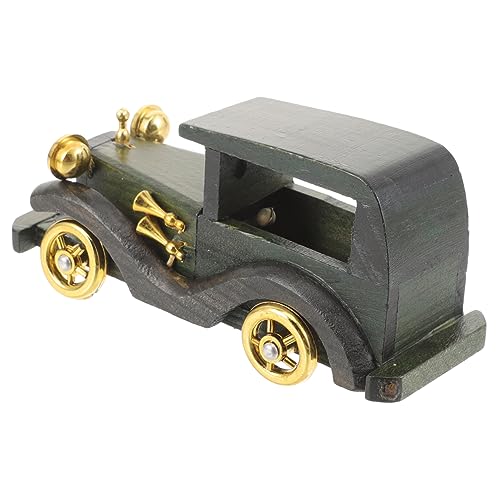 TOPPERFUN Holz Vintage Auto Modell Dekoration Retro Ornament für Kreative Wohnraumgestaltung Langlebig aus Premiumholz Einzigartiges Design für Desktop von TOPPERFUN