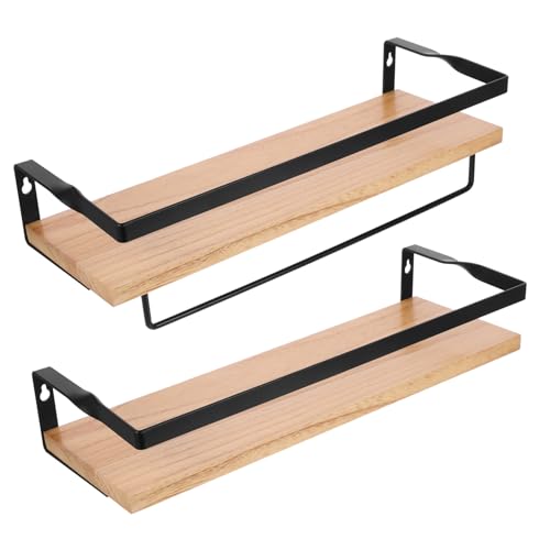 TOPPERFUN Holz Wandregal mit Handtuchhalter Schwebendes Badezimmer Ablagebrett Platzsparend Vielseitig für Bad Küche Schlafzimmer und Büro Robuste Holz Metall Konstruktion Stilvolle TOPPERFUN Holz Wandregal mit Handtuchhalter Schwebendes Badezimmer Ablagebrett Platzsparend Vielseitig für Bad Küche Schlafzimmer und Büro Robuste Holz Metall Konstruktion Stilvolle von TOPPERFUN