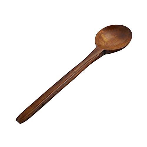 TOPPERFUN Holzlöffel aus Unbeschichtetem Holz Kleiner Kochlöffel aus Hochwertigem Yewood für Küche Restaurant und Catering Leicht zu Reinigen Gesund und Sicher der Anwendung von TOPPERFUN