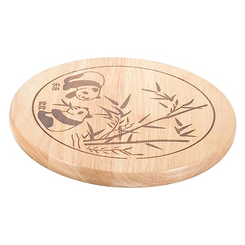 TOPPERFUN Holzstuhl Sitzfläche Rund Ersatzteil für Barhocker Holz mit Panda Durchmesser für Restaurant Hochzeiten und Feiern von TOPPERFUN