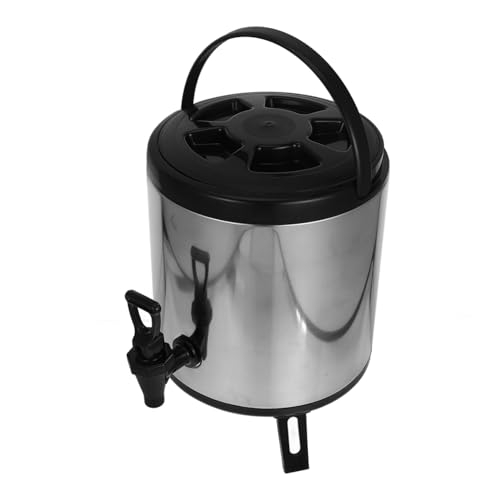 TOPPERFUN Isolierte Getränkemaschine Teespender Heißgetränkespender doppelte Kaffeemaschine Isoliertes Getränk Karaffe für heiße Flüssigkeiten Metallkaffeekanne Polyurethan Silber TOPPERFUN Isolierte Getränkemaschine Teespender Heißgetränkespender doppelte Kaffeemaschine Isoliertes Getränk Karaffe für heiße Flüssigkeiten Metallkaffeekanne Polyurethan Silber von TOPPERFUN