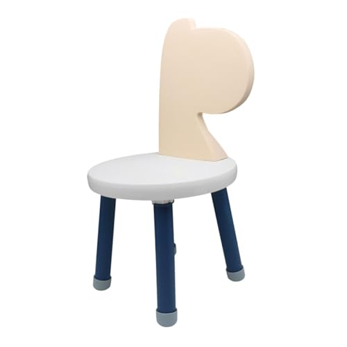 TOPPERFUN Kinderstuhl aus Stabilem Kunststoff mit Rückenlehne Rutschfester Kindersitz für Essenszeiten Ergonomisches Design für für Kindergarten und Zuhause Süßes Cartoon Design von TOPPERFUN