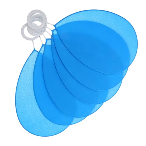 TOPPERFUN Kleinblauer Stofflampenschirm mit Blattdesign Pendelleuchte Wandleuchte und Tischlampenschirm für Stilvolle Beleuchtung und Einfache Installation von TOPPERFUN