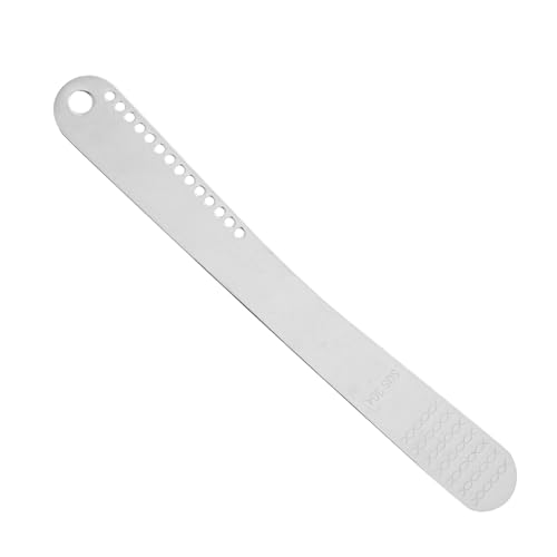 TOPPERFUN Küchenhelfer Mess Teig Lineal Pizza Balance Guide Präzisions Teig Messwerkzeug Zeug Backteig Messlöffel Backen Gebäck Streifen Lineal Pick Machen Silber Edelstahl von TOPPERFUN