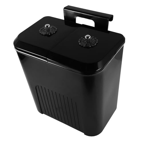TOPPERFUN Küchenmülleimer mit Dual Fächern für Trockene und Abfälle Wandmontierter Abfalleimer für Effiziente Raumnutzung im Badezimmer Wohnzimmer und Küche Stilvoller und Funktionaler von TOPPERFUN