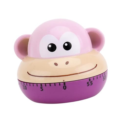 TOPPERFUN Küchentimer Cartoon AFFE Mechanischer Visueller Timer mit Alarmfunktion Einfacher Zeitschaltuhr für Kochen Praktische Küchenhilfe für Zeitkontrolle und Morgenroutine von TOPPERFUN