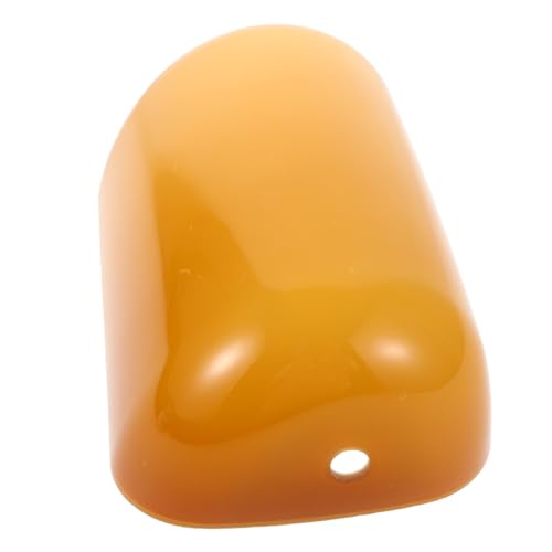 TOPPERFUN Lampenschirm Abdeckung retro Antiquität ästhetisch Schwarz Büro Glaslampenschatten Schreibtischschirm Banker Schreibtischlampe Glasschirme für Tischlampen Kaffee von TOPPERFUN